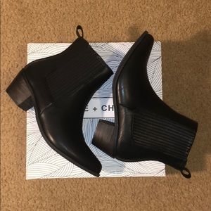 Chase + Chloe black boots size 6
